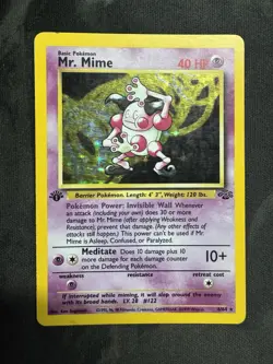 Pokemon TCG 1st Edition Mr. Mime Holo 6/64 Jungle Set Holo Rare 🔥🔥 - Image 1