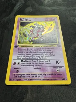 Pokemon TCG 1st Edition Mr. Mime Holo 6/64 Jungle Set Holo Rare 🔥🔥 - Image 2