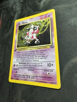 Pokemon TCG 1st Edition Mr. Mime Holo 6/64 Jungle Set Holo Rare 🔥🔥 - Image 3