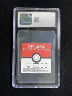 2023 Pokemon Korean Striking Candy Stickers 24K Gold Plating Onix CGC 9 IO35 - Image 2