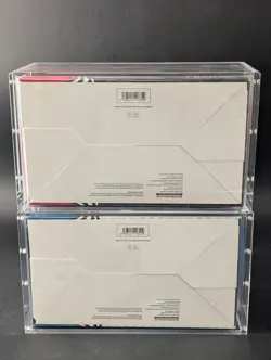 2x Pokemon Black Bolt White Flare Sealed Booster Bundle Display Case W/Acrylic - Image 2