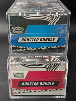 2x Pokemon Black Bolt White Flare Sealed Booster Bundle Display Case W/Acrylic - Image 5