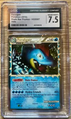 CGC 7.5 NM+ TCG Pokemon Feraligatr Black Star Promo Holo - Image 1