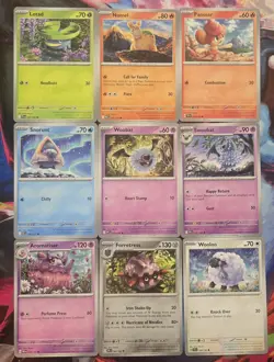Pokemon Wintr Wandr Artist Lot – 9 Card Bundle – Beautiful Pastel Artwork - Image 1
