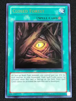 YUGIOH CLOSER FOREST YDT1-EN002 ULTRA (NM) - Image 1