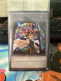 Yugioh! Yu-Gi-Oh TCG Burst Protocol Token TKN5-EN037 YUGI DARK MAGICIAN / GIRL - Image 1