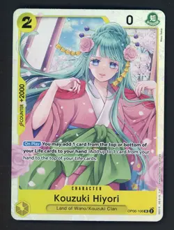 One Piece English OP06-106 Kouzuki Hiyori Alternate Art Super Rare - Image 1