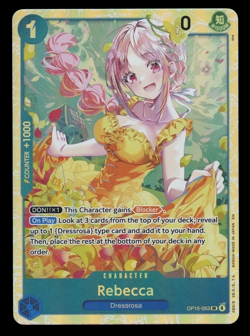 ONE PIECE REBECCA OP15-053 SR ADVENTURES ON KAMI'S ISLAND ENGLISH - Image 1