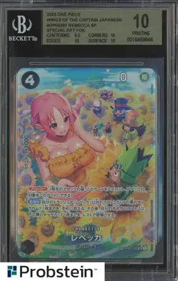 2023 One Piece JPN Wings of The Captain OP05091 Rebecca SA Foil BGS 10 PRISTINE - Image 1
