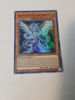 YUGIOH GALAXY-EYES PHOTON DRAGON LED3-EN039 1ST SUPER NM - Image 2
