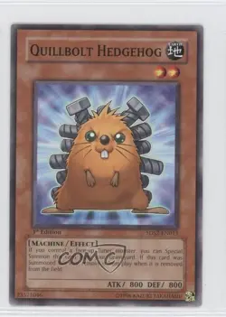 Quillbolt Hedgehog 1st Ed. YuGiOh 5D's 2 Starter Deck #5DS2-EN013 2009 - Image 1