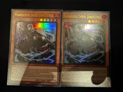 Yugioh 2x Vanquish Soul Jiaolong AGOV-EN018 Ultra Rare Near Mint 1st Edition - Image 1