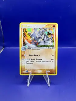 Rhydon 19/106 Reverse Holo Stamped EX Emerald Pokemon TCG Card - Image 1