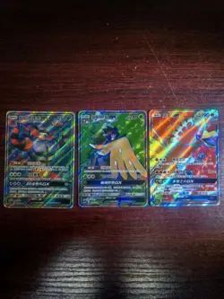 2023 Pokemon TCG Incineroar Decidueye Ho-Oh GX Full Art 3-Card Set - NM/M TB44 - Image 3