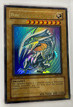 Yugioh SDK-001 Blue-Eyes White Dragon 1st Ed. PSA 7 Vintage Original - Image 3