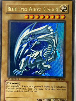 Yugioh SDK-001 Blue-Eyes White Dragon 1st Ed. PSA 7 Vintage Original - Image 4