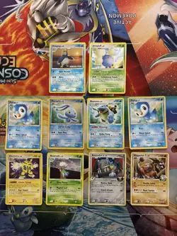 Vintage Pokemon Card Lot Holo Fire Blastoise Piplup - Image 1