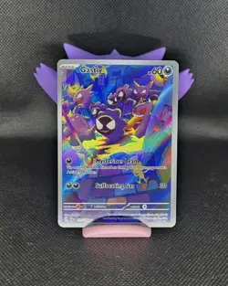 Pokemon Gastly 177/162 SV05 Temporal Forces Illustration Rare Holo Card NM - Image 1