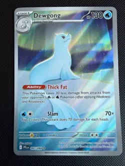 Dewgong 097/094 Me02: Phantasmal Flames Holo Rare Pokemon TCG Card - Image 1