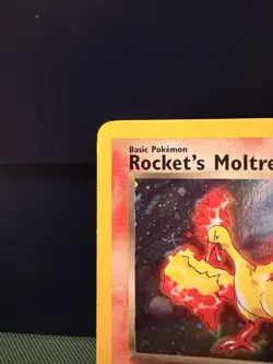 Pokemon TCG Rocket’s Moltres Holo Rare Card 12/132 Gym Heroes Unlimited - Image 2