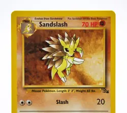 Sandslash 41/62 Jungle Set Pokemon Card WOTC 1999 Vintage NM TCG - Image 2