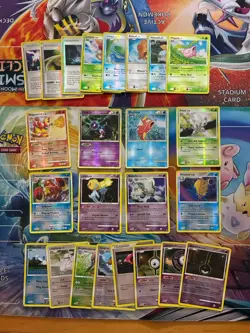Vintage Pokemon Card Lot Reverse Holo Fire Magikarp Mime Jr - Image 1