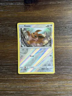 Pokemon TCG Eevee 49/68 Hidden Fates Reverse Holo Card - Image 1
