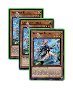 Yugioh! Artmage Litera DUAD-EN011 (Super Rare) 1st Ed 3x "Artmage Support" - Image 1