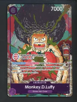 2025 One Piece EN Bandai Card Game Fest #073 Monkey D Luffy - Image 1