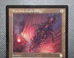 MTG Machine God's Effigy- DAMAGED -The Brothers' War Commander Magic Card #016 - Image 3