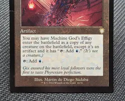 MTG Machine God's Effigy- DAMAGED -The Brothers' War Commander Magic Card #016 - Image 4