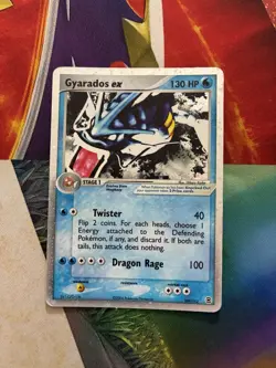 Vintage Pokemon Card Holo Fire Red Leaf Green Gyarados Fire - Image 1