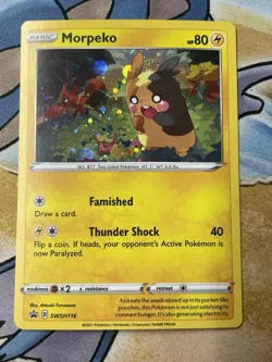 Morpeko SWSH116 SWSH: Sword & Shield Promo Cards Holo *SWIRL* - Image 1