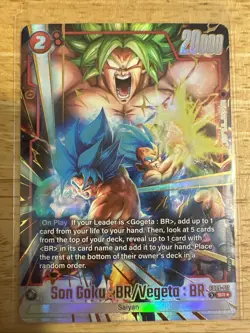 Son Goku : BR/Vegeta FB09-011 Alternate Art Dual Evolution Dragon Ball Card Engl - Image 2