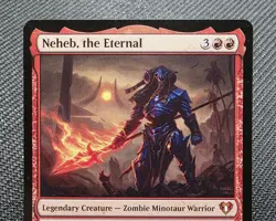 MTG Neheb, the Eternal- DAMAGED -Commander Masters Magic the Gathering Card #244 - Image 3