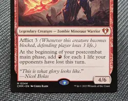 MTG Neheb, the Eternal- DAMAGED -Commander Masters Magic the Gathering Card #244 - Image 4