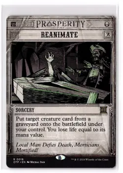 Reanimate 18 Outlaws of Thunder Junction: Breaking News Normal NM - Image 1