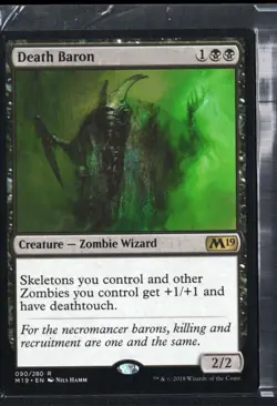 2018 Core Set 2019 Death Baron Rare #90 - Image 1