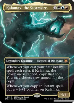 Kalamax, the Stormsire (Borderless) [SPG - 13] - NM [Foil] TCG MTG - Image 1