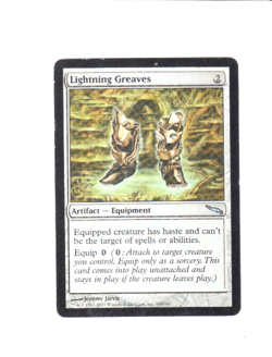 Lightning Greaves *Mirrodin* MTG Magic the Gathering - Image 1