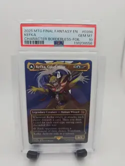 Magic the Gathering: Kefka, Court Mage #0398 (Borderless Foil) | PSA10 (Fresh) - Image 1