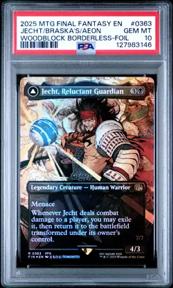 2025 MTG FINAL FANTASY BRASKA'S FINAL AEON/JECHT, RELUCTANT GUARDIAN PSA 10 - Image 1