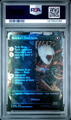2025 MTG FINAL FANTASY BRASKA'S FINAL AEON/JECHT, RELUCTANT GUARDIAN PSA 10 - Image 2