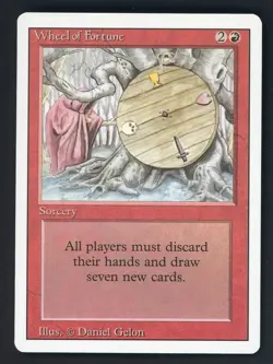 Auction #2 1994 MTG Magic The Gathering Revised Edition Wheel of Fortune - Image 1