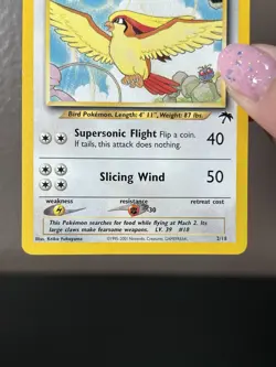 Pokemon Pidgeot 2/18 Southern Islands 2001 MP Crease - Regular Rare WotC Promo - Image 5