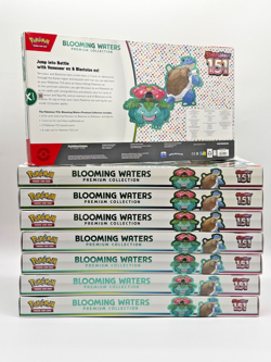 Lot of (8) Pokemon TCG 151 Blooming Waters Premium Collection Boxes SEALED - Image 2