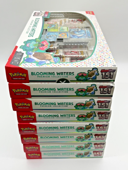 Lot of (8) Pokemon TCG 151 Blooming Waters Premium Collection Boxes SEALED - Image 5
