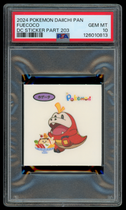 PSA 10 Pokemon Japanese Fuecoco Daiichi Pan Deco Character Part 203 Sticker - Image 1
