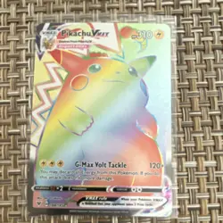 Pokemon Pikachu VMAX Secret Rare Full Art Holo 188/185 Vivid Voltage Card - Image 1