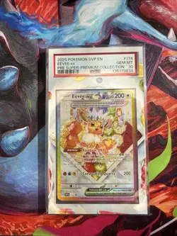 Pokemon TCG Pokemon Eevee Ex Eevee Promo Holo Blackstar 174 PSA 10 - Image 1